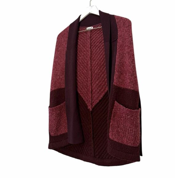 Smartwool Open Front Colorblock Wool Blend Cardigan Sweater XS - Picture 3 of 7